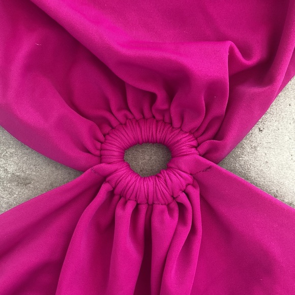 AGUA BENDITA magenta purple monokini swimsuit, size large - Picture 2 of 8